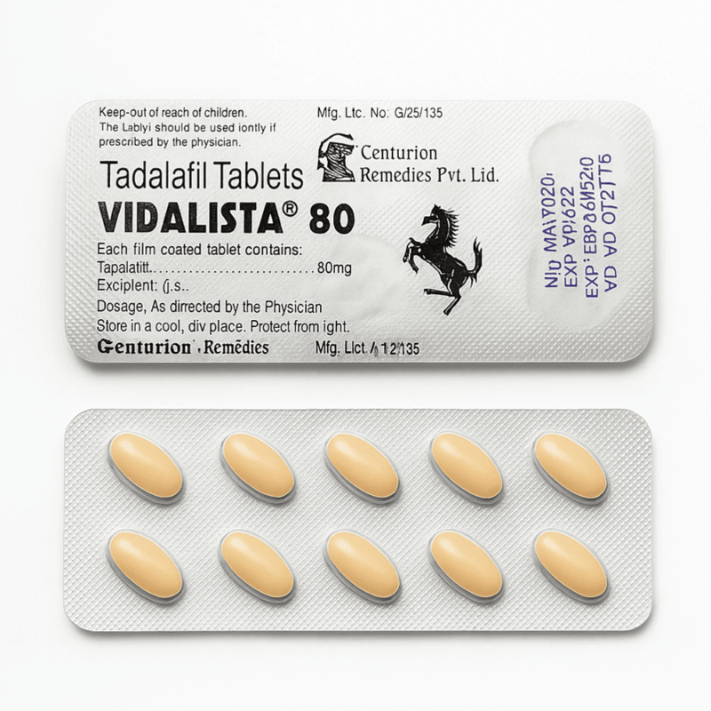 Vidalista 80 mg tablets blister